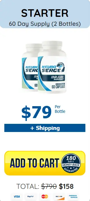 Neuro Surge Starter Pack: 2 bottles 60-day supply for brain support